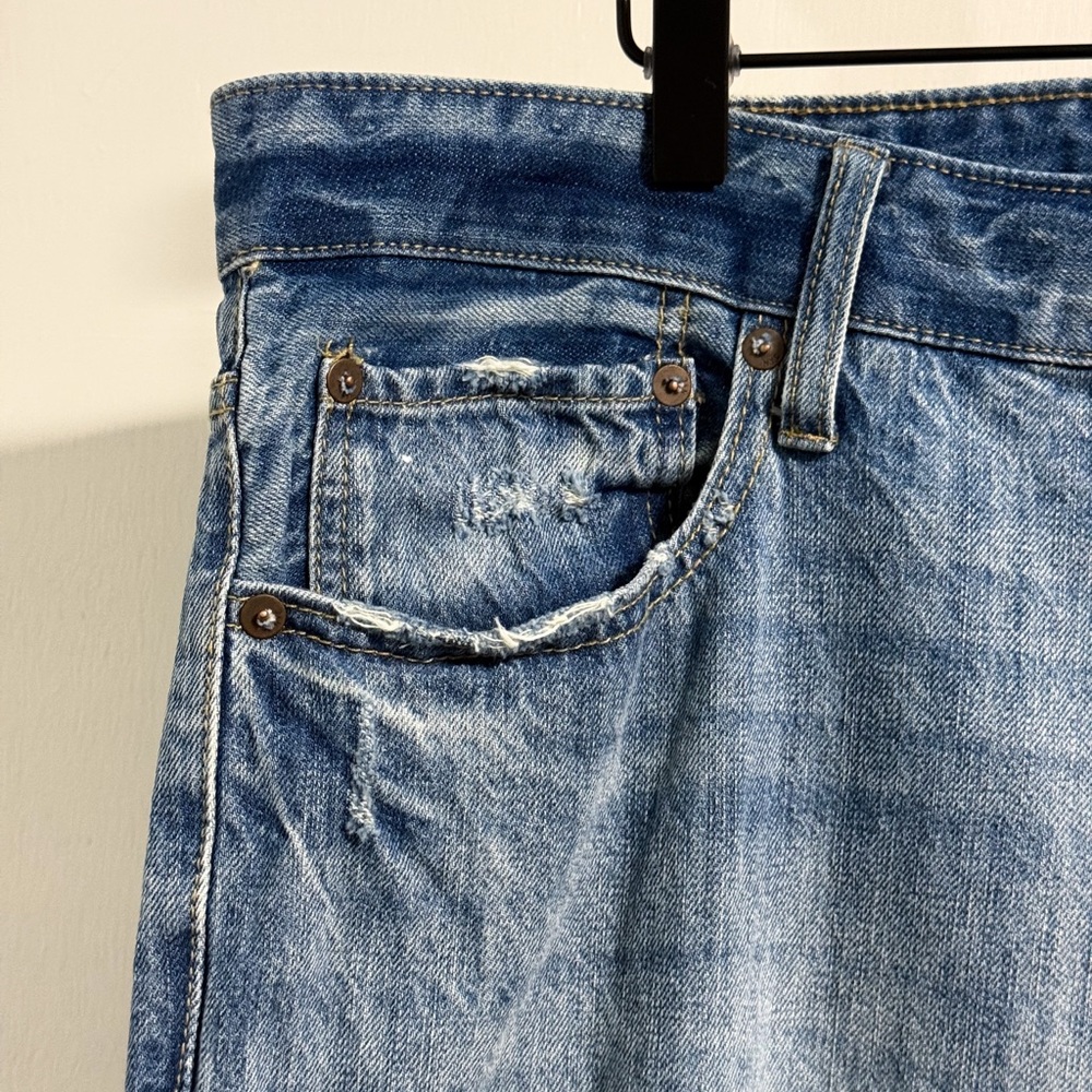 Aeropostale Relaxed Fit Jeans 40x34 Light Wash 100% Cotton Denim - Picture 3 of 16